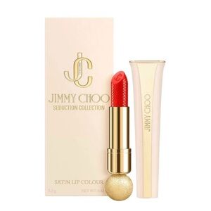 Jimmy Choo Coral Kiss Satin Lipstick NIB Sealed!